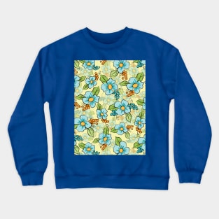 Floral Pattern Art Crewneck Sweatshirt
